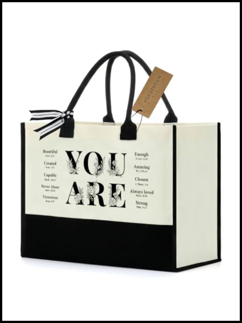 Large Canvas Tote Bag Retirement Gift Travel Beach Shoulder Bag